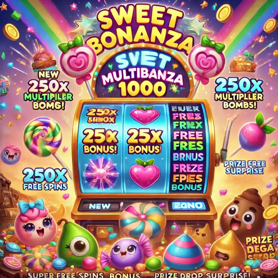 Новые бонусы если будете играть в Sweet Bonanza 1000