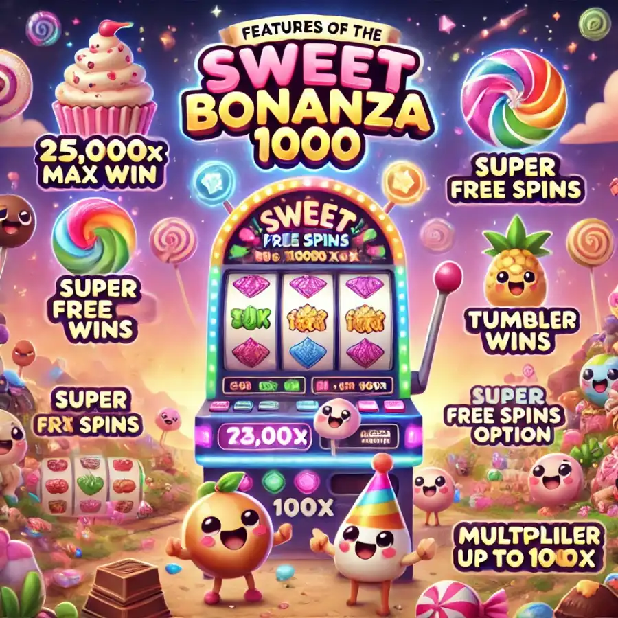 Особенности игрового слота Sweet Bonanza 1000