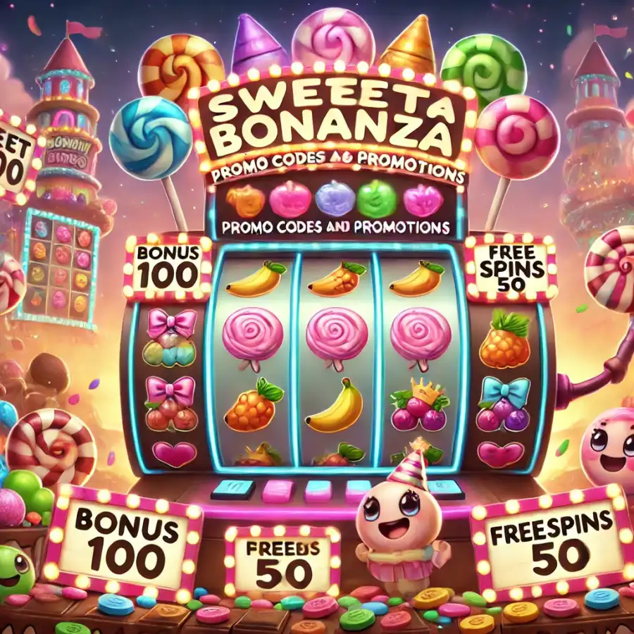 Промокоды и акции там где игровой автомат SweetBonanza