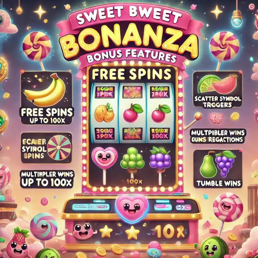 Бонусные функции Sweet Bonanza