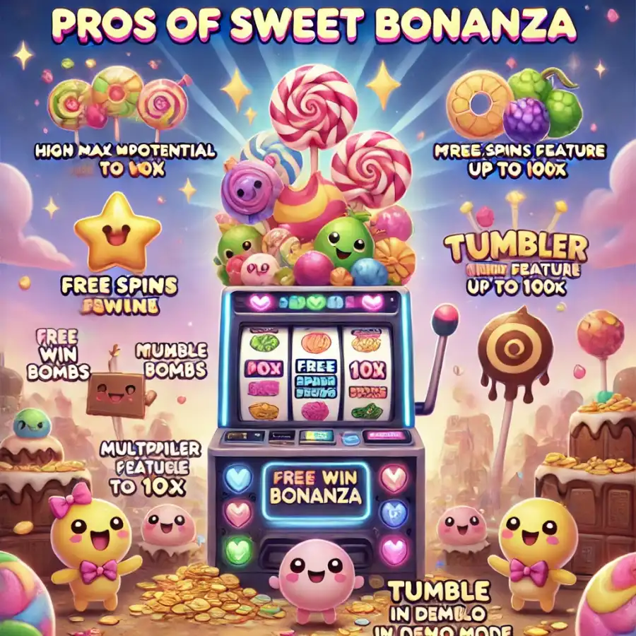 Плюсы Sweet Bonanza